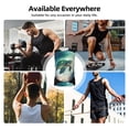 thumbnail image 7 of Lsque Watercolor Turtle5 Print Men's Cotton Blend Sleeveless Muscle Shirts (S-3XL)- Moisture Wicking, Odor Protection, UPF 30+,Small, 7 of 7
