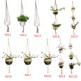 thumbnail image 2 of Soporte para maceta Yuarrent cesta colgante para plantas tejida a mano 122cm marrón, 2 of 6
