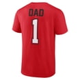 thumbnail image 3 of Men's Red Wisconsin Badgers Father's Day #1 Dad T-Shirt, 3 of 3