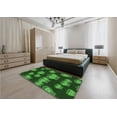 thumbnail image 5 of Ahgly Company Machine Washable Indoor Rectangle Transitional Dark Forest Green Area Rugs, 3' x 5', 5 of 7