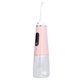 thumbnail image 4 of Limpiador de dientes eléctrico IPX7 impermeable boquilla giratoria de 360° 3 modos 4 puntas irrigador bucal recargable por USB rosa, 4 of 9