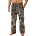 thumbnail image 3 of Havenx Camouflage Pajama Bottoms for Men Flannel Elastic Waist Pajama with Pockets Straight-Fit Camo Pajama Bottoms Casual Novelty Lounge Breathable Pant,Dark Green XL, 3 of 6