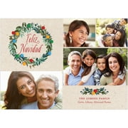 Feliz Poms - 5x7 Personalized Feliz Navidad Card