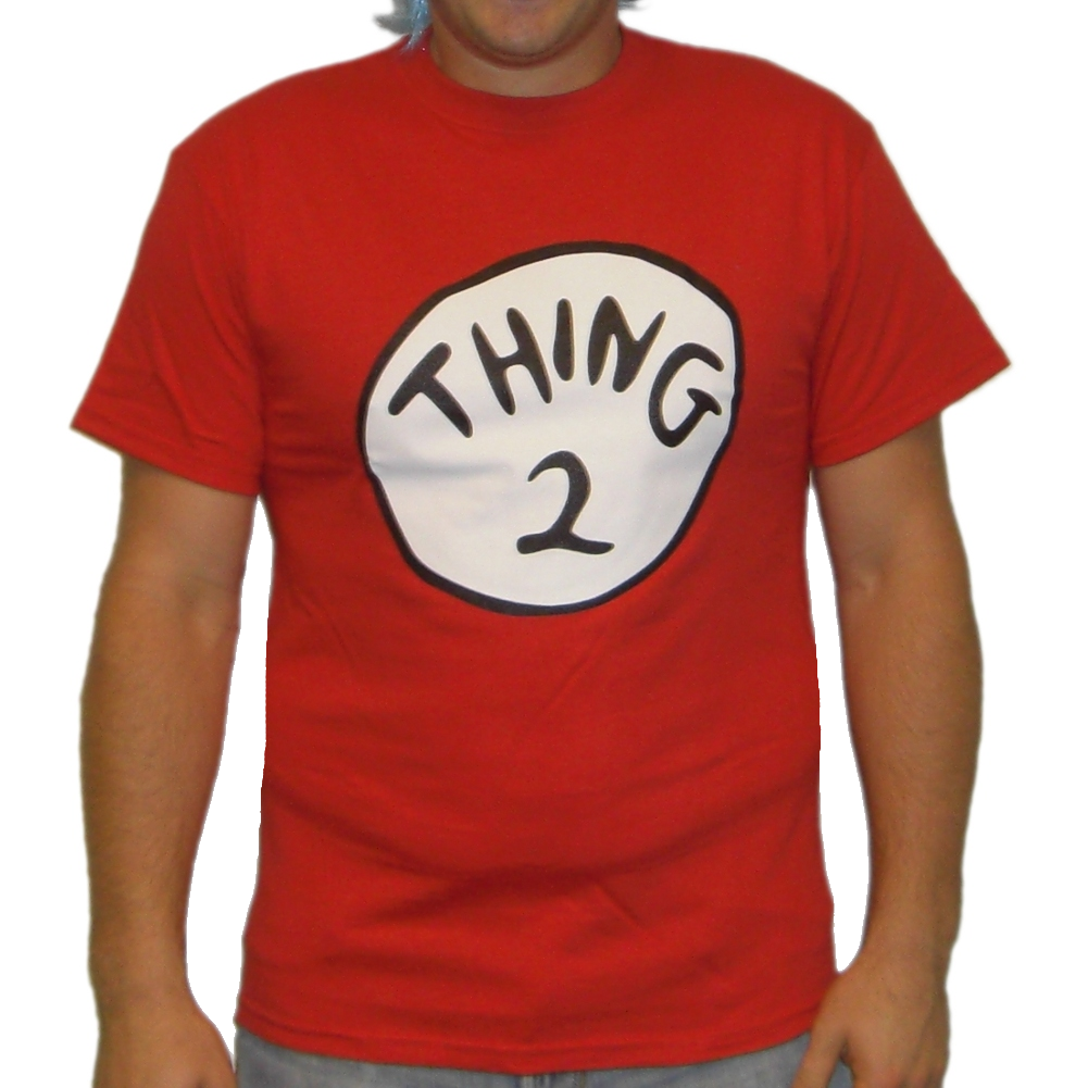 MyPartyShirt - Thing 2 T-Shirt Costume Cat In The Hat Movie Dr Seuss