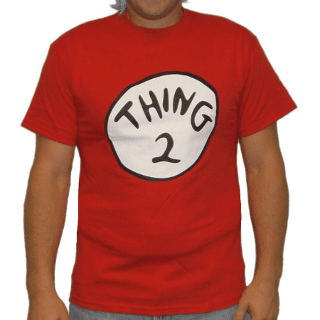 Thing 2 T-Shirt Costume Cat In The Hat Movie Dr Seuss Book Adult Womens Kids