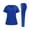 Royal Blue #006, variant on Scrub Sets for Women Jogger Pants with Drawstring & Stretch V-Neck Top & Nursing Uniforms Set with Pockets 2XL
