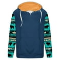 thumbnail image 3 of Jinhomg Mens Fleece Lined Hoodies Vintage Western Cowboy Sweatshirts Casual Comfy Long Sleeve Country Graphic Pullover Tops with Pocket Todays Dark Blue S, 3 of 5