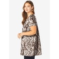 thumbnail image 4 of Roaman's Women's Plus Size Cotton Ultimate Scoopneck Swing Tunic, 4 of 6