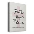 thumbnail image 2 of Faith Hope and Love Cross Premium Gallery Wrapped Canvas - Ready to Hang, 2 of 9