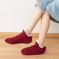 thumbnail image 2 of Thick Warm Slipper Socks for Women with Grippers Non Slip - Men Women House Socks Fleece Floor Socks, 1 Pair, 2 of 6