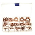thumbnail image 4 of FUTUREORYY 1 Box of 150pcs Copper Sealing Gaskets Golden Flat for Automotive Engine Components, 4 of 8