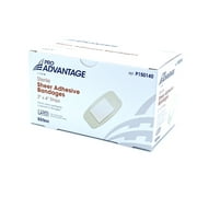 Pro Advantage Sheer Adhesive Bandages Flexible 2" x 4" 50 Per Box Extra Large Strips