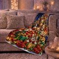thumbnail image 6 of Christmas Pets Gifts Under Starlit Tree Festive, Festive Holiday Scene, Warm Flannel Blanket for Living Room and Reading Nook, Animal Lovers Christmas Gift, Festive Home Decor, 6 of 9