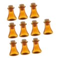 thumbnail image 1 of 10Pc Triángulo Colorido Transparente Corcho Deseando Botella Nota Botella Collar DIY marrón Zulema Deseando colgante de botella, 1 of 7