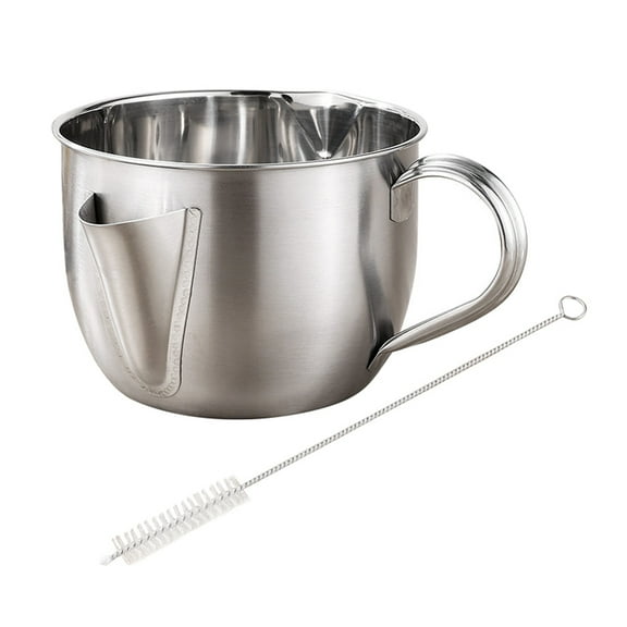 SEWCHICS Stainless Steel Cooking Oil Separator and Grease Separator for Soup, Kitchen Oil Strainer, 1 Set