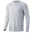 thumbnail image 3 of HUK Men's Pursuit Long Sleeve Sun Protecting Fishing Shirt, Redfish-Glacier, XX-Large, 3 of 3