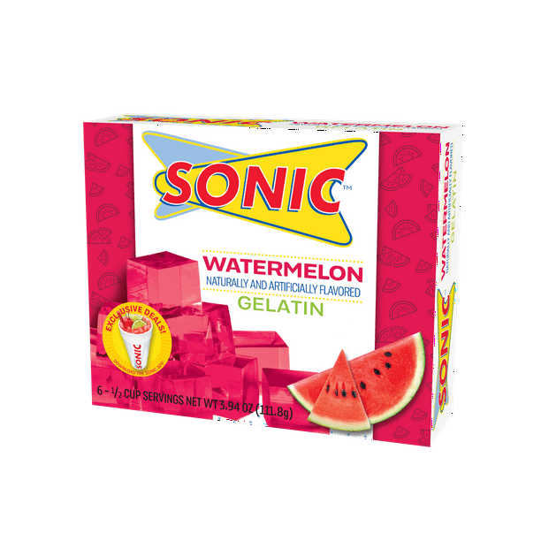 Sonic Watermelon Gelatin, 6 serve