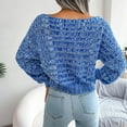 thumbnail image 5 of Aoochasliy Womens Sweaters Clearance Pullover Cardigan Colorful Long Sleeve off Shoulder Knit Crew Neck, 5 of 5
