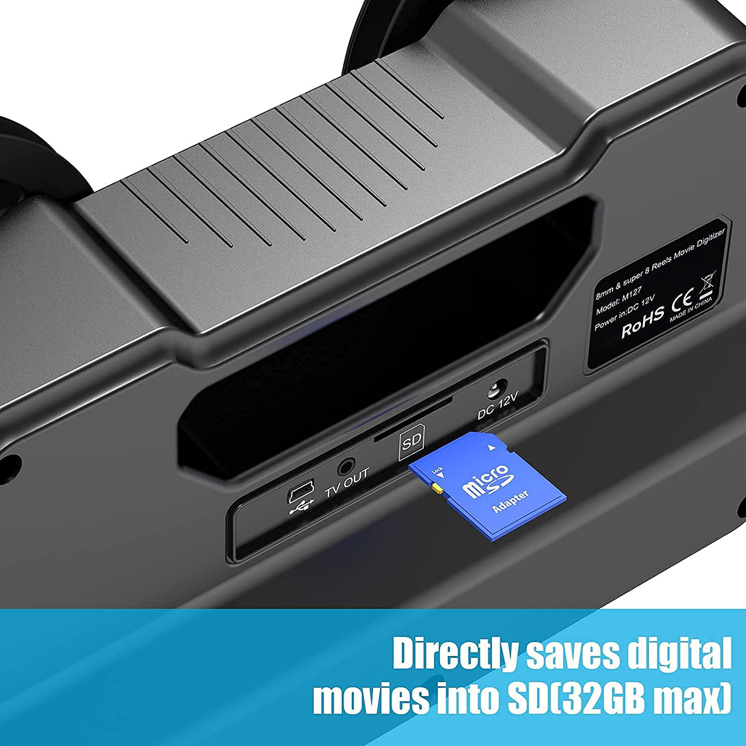 DIGITNOW 8mm  Super Reels to Digital MovieMaker Film Sanner Converter, Pro  Film Digitizer Machine with 2.4