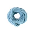 thumbnail image 2 of BASICO 2PK White, Baby Blue Infinity Scarf for Women Winter Chunky Knitted Scarves Warm Circle Cable Loop, 2 of 4