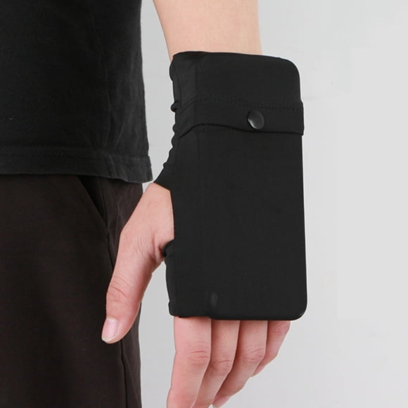 Sac de Poignet Universel Grande Capacité Portable Mini Bracelet Sport Sac Téléphone Clé Pochette pour Course