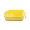 thumbnail image 1 of Caja de arena para gatos, inodoro de viaje, cama elevada, orinal resistente para gatitos, inodoro para gatos, caja de arena para gatos de interior, ga Verde, 1 of 8