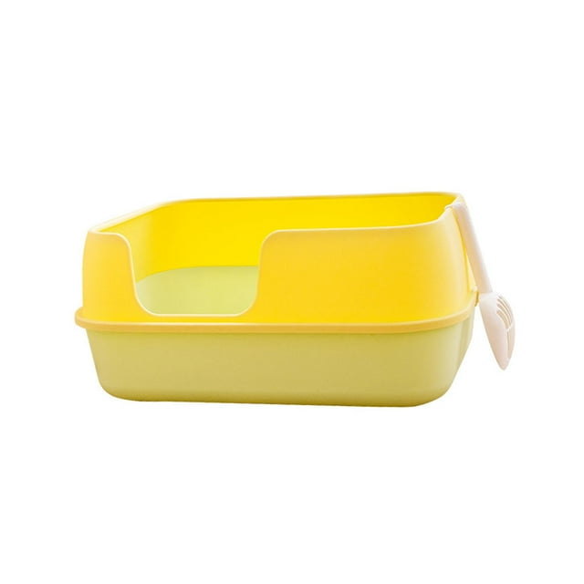 Caja de arena para gatos, inodoro de viaje, cama elevada, orinal resistente para gatitos, inodoro para gatos, caja de arena para gatos de interior, ga Verde