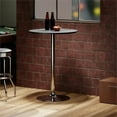 thumbnail image 5 of Pemberly Row 28" Round Bar Height Pub Table in Black and Chrome, 5 of 5