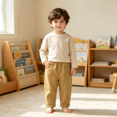 thumbnail image 2 of YOUYEDIAN Boys Casual Pants Toddlers Comfortable Stylish Pants Kids Spring Fall Trousers, 2 of 5