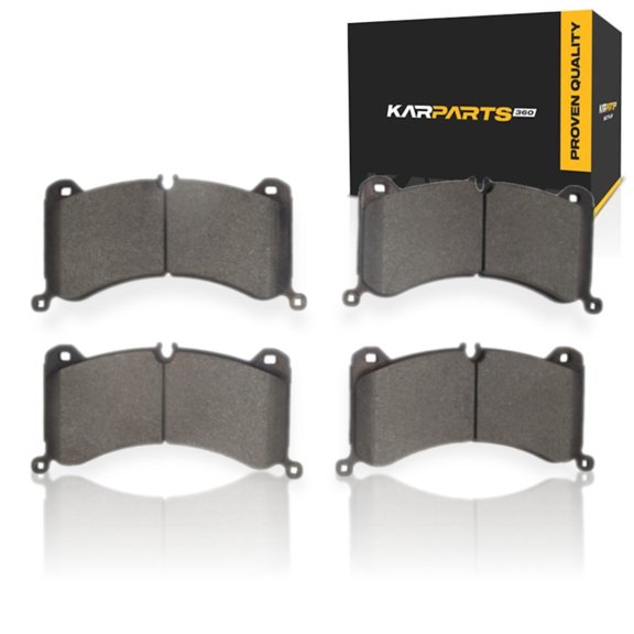 KarParts360 For Audi Q8 e-tron/SQ8 e-tron 2024 Disc Brake Pads | Low Metallic | Electronic Pad Wear Sensor | 101.7 Millimeters / 4.00 Inches Outer Height