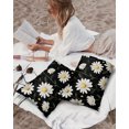 thumbnail image 5 of Waterproof Outdoor Throw Pillows with Inserts 12"x20", White Daisy Soft Decorative Pillowcases for Couch Bedroom, Botanical Floral Plants Stems Pillow Covers for Sofa Living Room, 5 of 8