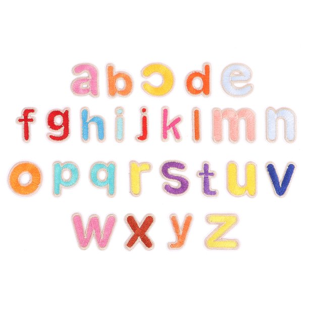 Patches Alphabet Letter Patch Embroidery Decorative Iron Appliques