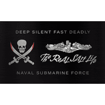Flags Unfurled "Real Salt Life" 3’ x 5’ U.S. Navy Submarine Force Flag