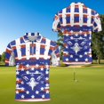 thumbnail image 3 of Aplkyhs American Flag Eagle Matching Couple Sport Shirts Quarter Zip Matching Golf Shirts for Couple Mens Shirts Casual Soft and Comfortable Moisture Wicking for Outdoor, 3 of 6