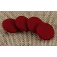 thumbnail image 2 of Tissu Décoratif Rond en Rayonne avec 2 Trous Boutons Rouges pour Scrapbooking - Lot de 12 Pcs, 2 of 3