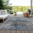 thumbnail image 6 of Addison Rugs Chantille Indoor/Outdoor Traditional Global Blue Washable Rectangle Rug, 10' x 14', 6 of 6