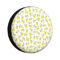 thumbnail image 1 of Fotbe Yellow Lemon Leaves Funda de Llanta de Repuesto con Estampado, Engrosada, Ajuste Universal para Jeep, Remolque, RV, SUV, Camión-16 inch, 1 of 6