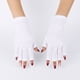 thumbnail image 5 of GOOHOCHY Guantes de medio dedo de protección solar blanca, manopla de entrenamiento, guantes cortos de protección UV para arte de uñas, ciclismo al aire libre, escalada, montar, 5 of 8