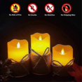 thumbnail image 3 of LED Flameless Candle with Hemp Rope, Battery Powered, Flickering Candle Sticks with Remote Control and Timer (Diameter: 3.25" X H 4" 5" 6"), 3 of 5