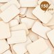 thumbnail image 5 of 150 piezas rectangulares de madera sin tratar de 1,3 x 1,9 cm, rodajas de madera natural en blanco para manualidades, pirograbado, adornos de madera con esquinas redondeadas, 5 of 9