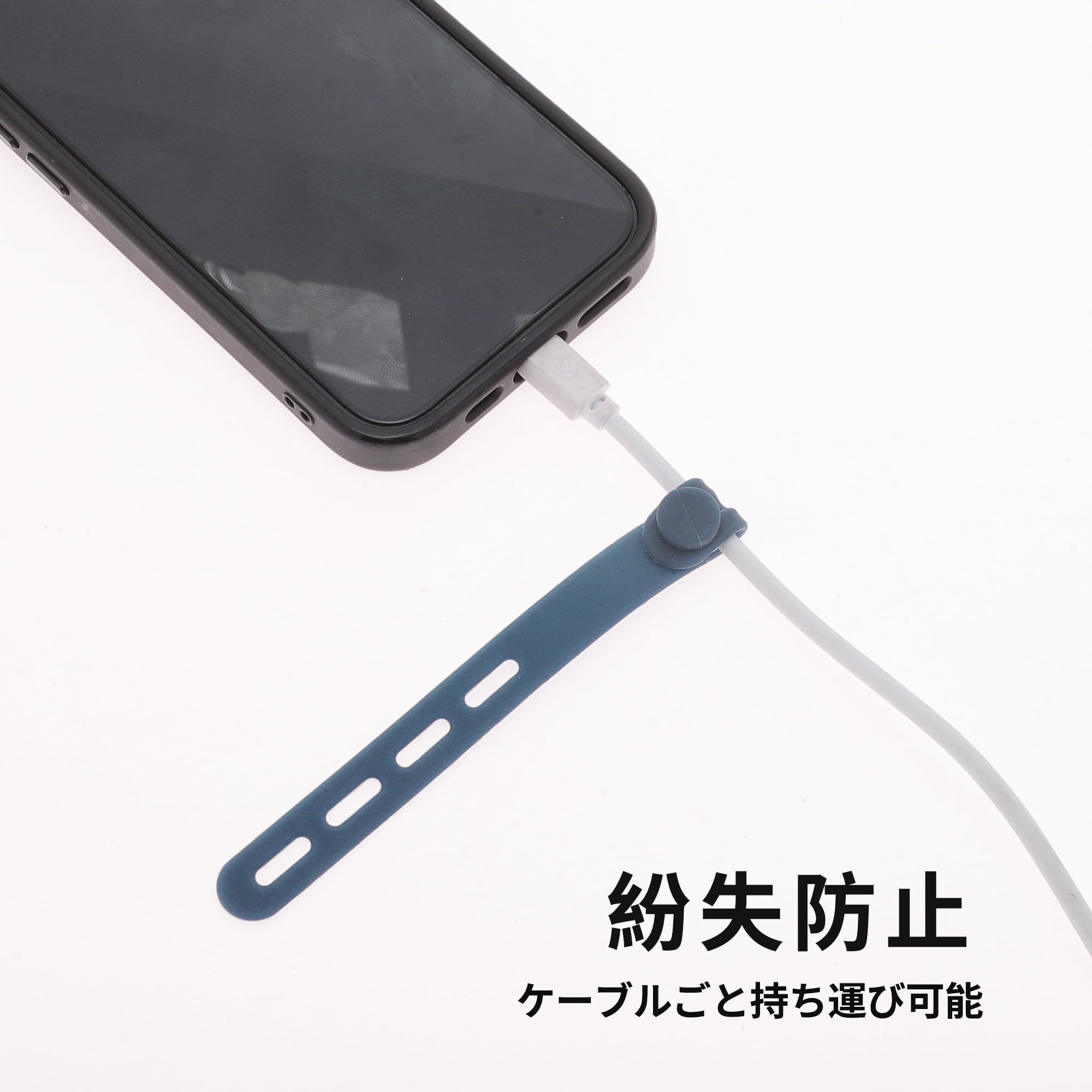 Unique Bargains 10pcs Reusable Cord Organizer Silicone Cable Ties Multicolor Gray Blue