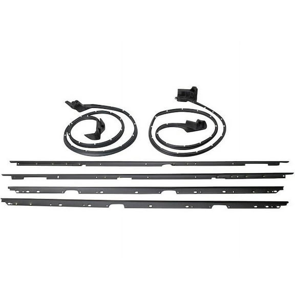Door Window Belt Weatherstrip Kit 6 Piece - Compatible with 1982 - 1992 Chevy Camaro 1983 1984 1985 1986 1987 1988 1989 1990 1991