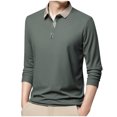 thumbnail image 2 of Blusa y camisa de manga larga con cuello vuelto para hombre, ropa deportiva para el hogar, pijamas, camiseta de color liso, blusa deportiva de manga larga con cuello vuelto, blusa para hombre, blusa d, 2 of 5