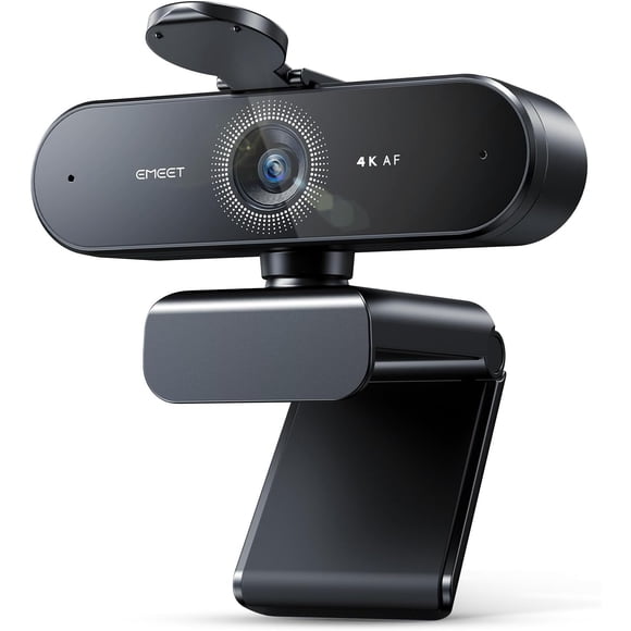 4K Webcam for PC - Ultra 4K HD, PDAF Autofocus, Dual Omnidirectional Mics, 73° FOV, Auto Light Correction, USB-A, Privacy Cover, Ideal for High-End Business Meetings&Live Streaming