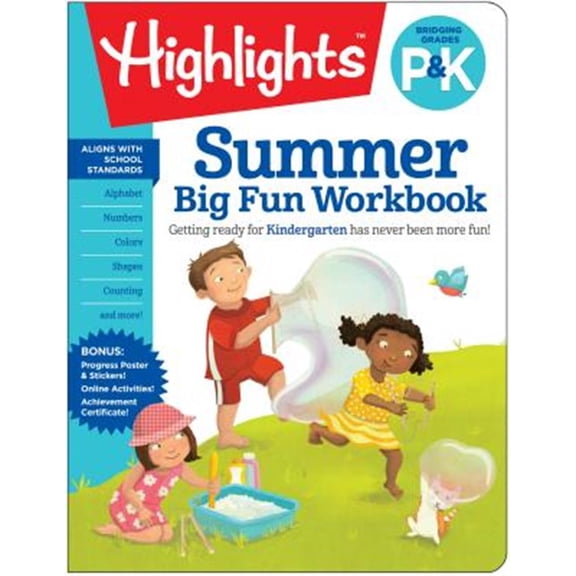 Pre-Owned Summer Big Fun Workbook Bridging Grades P & K (Highlights Summer Learning) Paperback