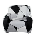 thumbnail image 2 of Shanna Stretch Sofa Slipcover Non Slip Couch Covers for 1 2 3 4 Seater and Sectional Couch, Sofa Furniture Protector(1 Seater,Black White Gray), 2 of 7