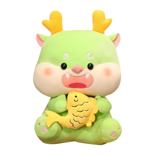 Muñeca de mascota del año del dragón 2024, adorable juguete de dragón, lindas y suaves mascotas de la suerte, juguetes para 45cm