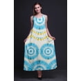 thumbnail image 4 of Bimba Robe Longue Maxi Imprimée à Bretelles Spaghetti Ajustables en Rayonne Teinture sur Nœuds pour Femmes Boho-TG, 4 of 4