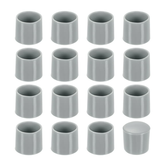 56 Pack Chair Leg Caps, 12mm (4/9 Inch) Non-Slip Chair Leg Tips, Grey