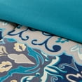 thumbnail image 3 of Benzara Caen 8 Piece Printed Reversible Queen Size Comforter Set , Blue, 3 of 3